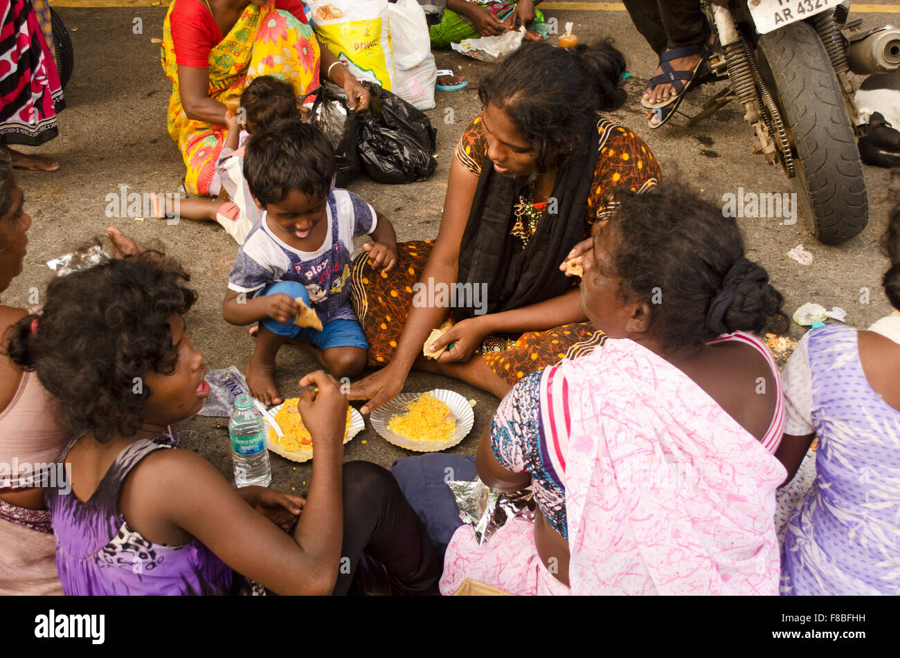 Inondazioni in Chennai Foto Stock