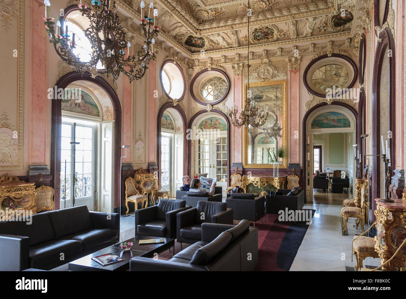 Palacio de Estoi (Palazzo di Estoi), vicino a Faro PORTOGALLO Foto Stock