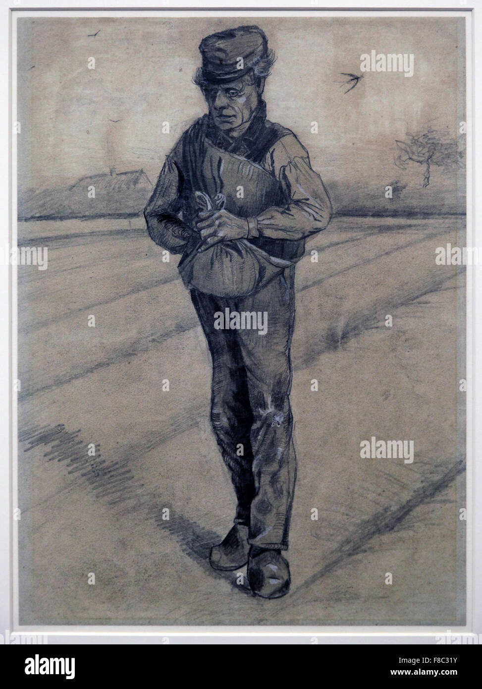 Sower (1881) del pittore olandese Vincent van Gogh Paesi Bassi (1853-1890) Foto Stock
