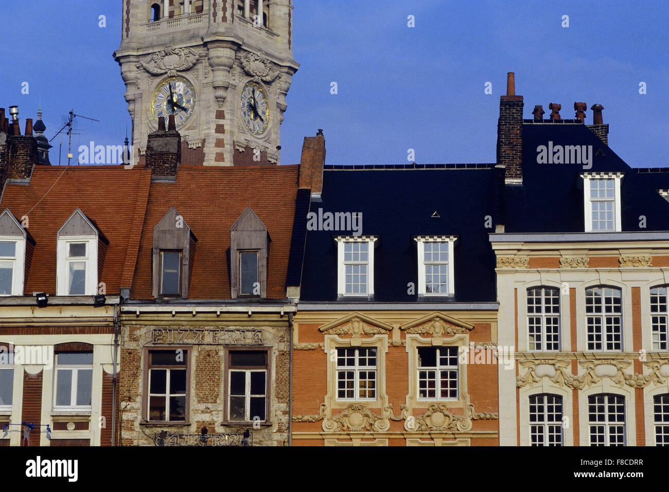 Municipio di Clock Tower. Lille. Francia Foto Stock
