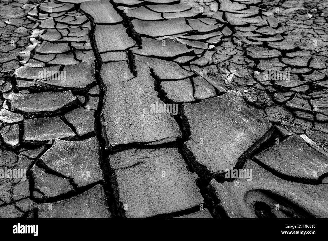 Il Vulcano di fango in Gobustan in Azerbaigian Foto Stock