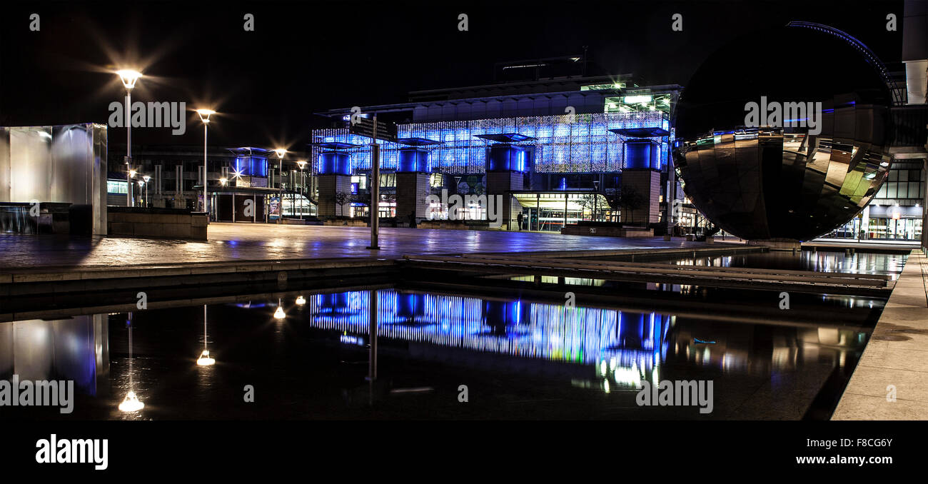 Millennium Square Bristol di notte Foto Stock