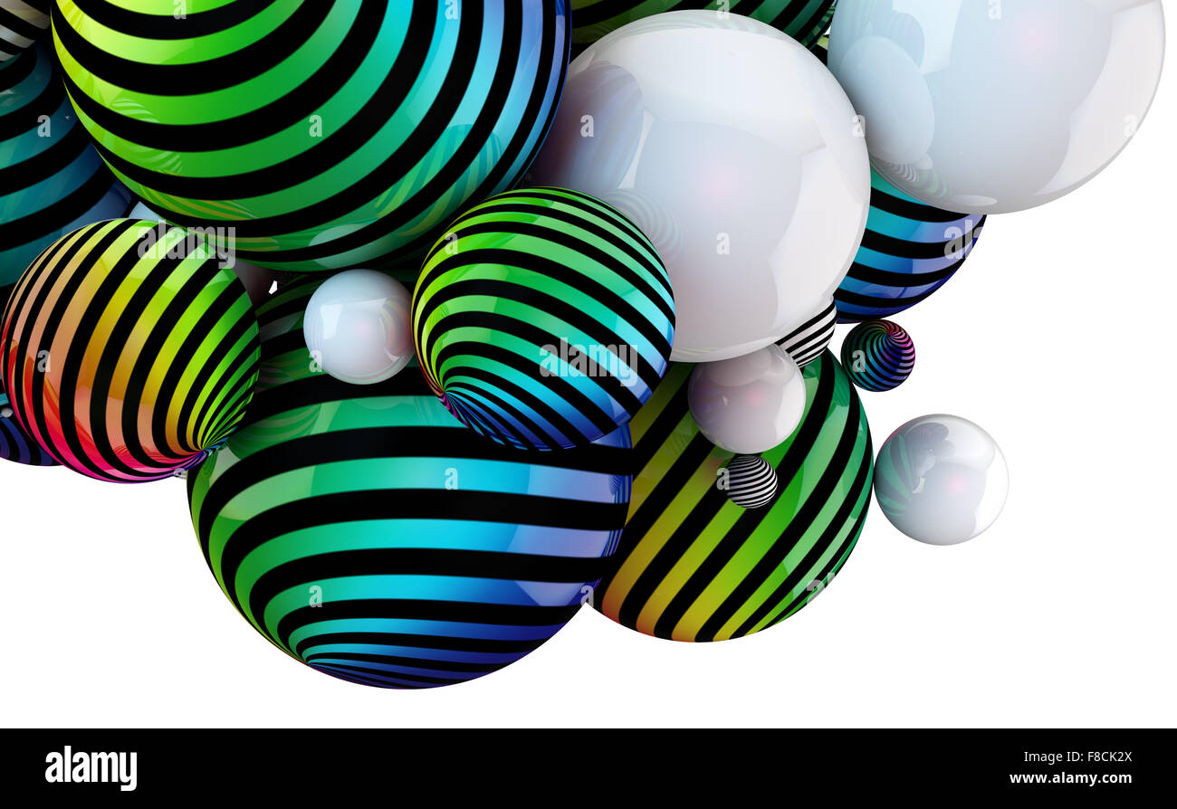 Abstract le palle colorate fantasy sfondo Foto Stock