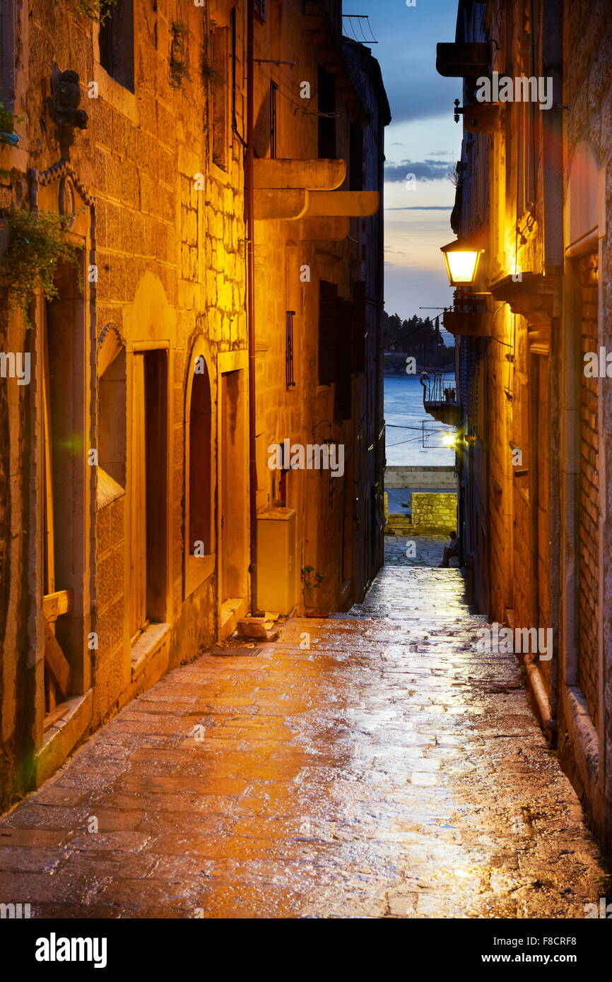 Isola di Korcula, Dalmazia, Croazia, Europa Foto Stock