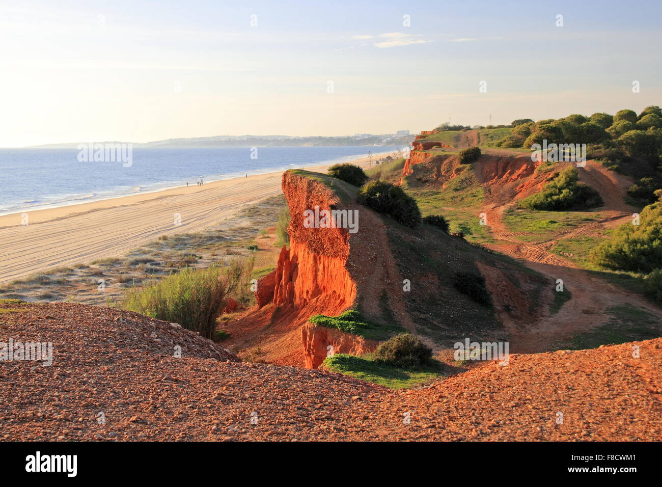 Praia da Falésia, Vilamoura, Quarteira, Algarve, Portogallo, Europa Foto Stock