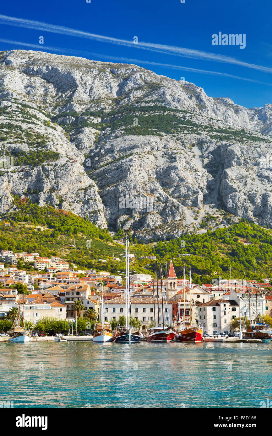 Makarska, villaggio Riviera di Makarska - Croazia Foto Stock