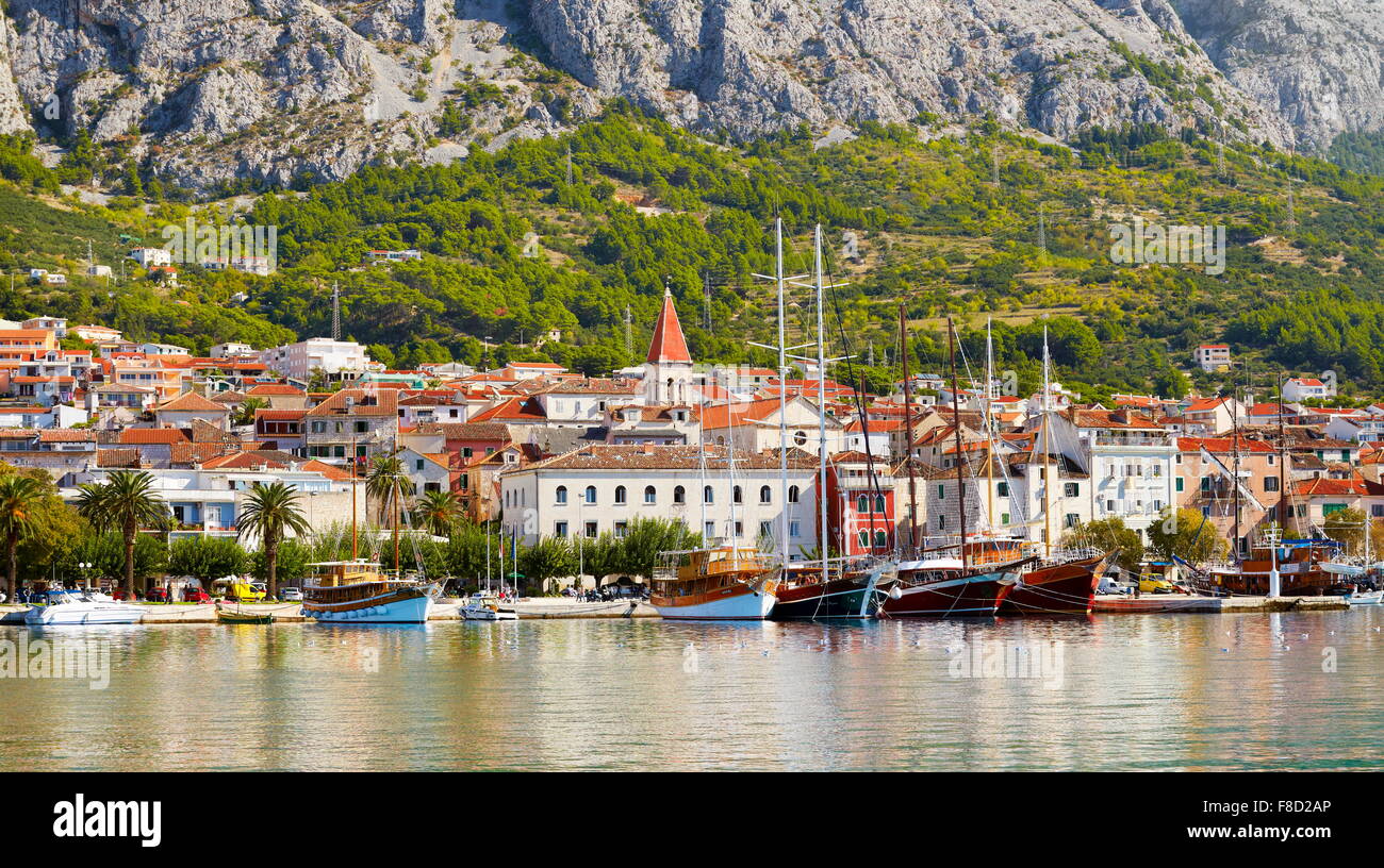 Makarska Riviera di Makarska - Croazia Foto Stock