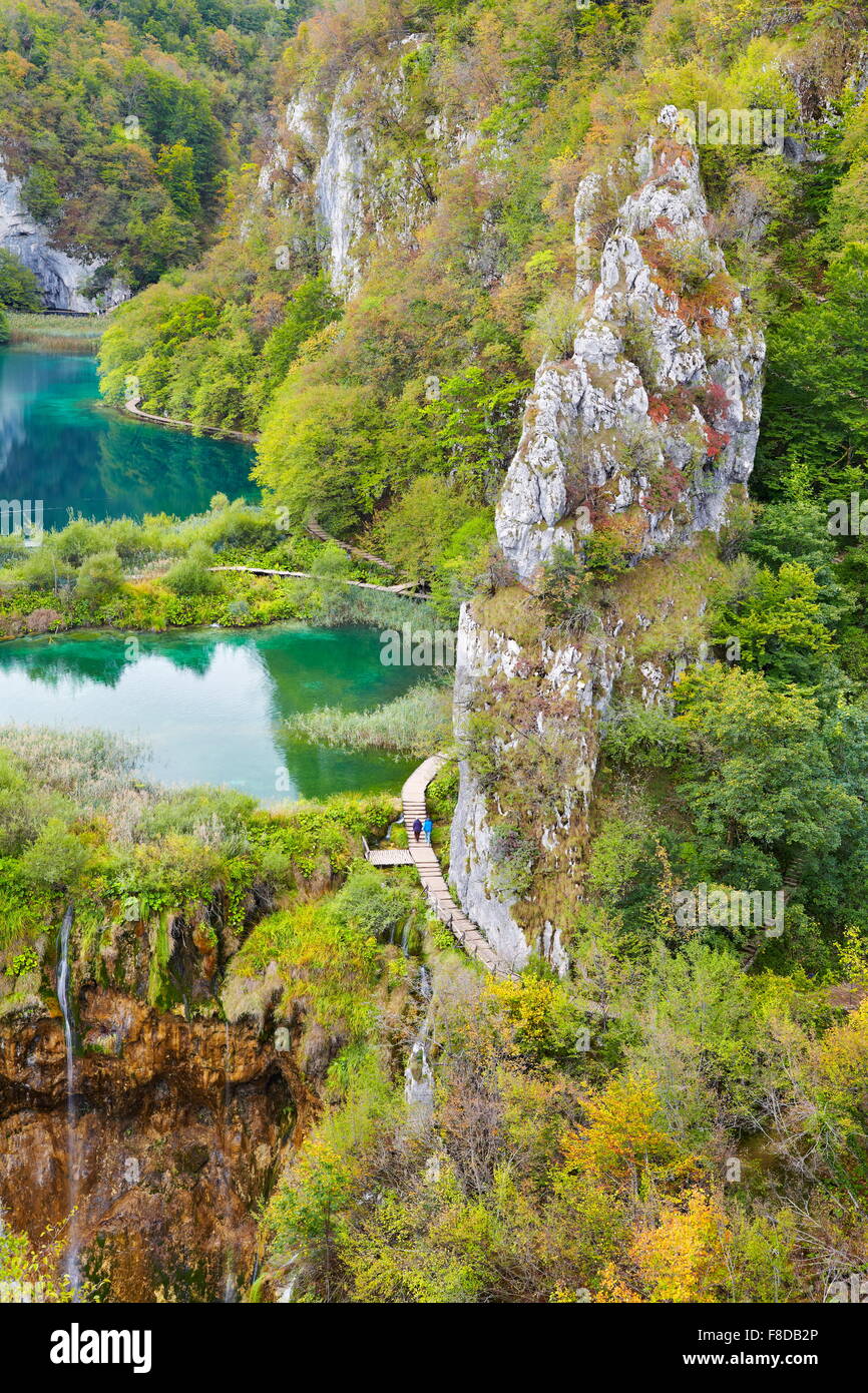 Croazia - il Parco Nazionale dei Laghi di Plitvice (Plitvicka jezera), Plitvice, UNESCO Foto Stock