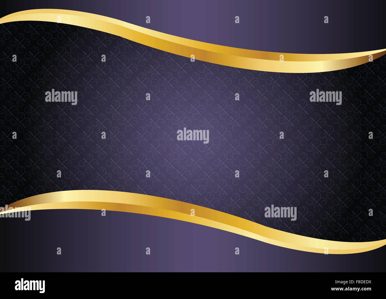 Viola di lusso con linee d'oro background design vettoriali Illustrazione Vettoriale