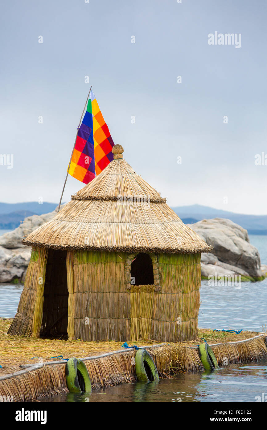 Architettura tipica del lago Titicaca, Bolivia Foto Stock