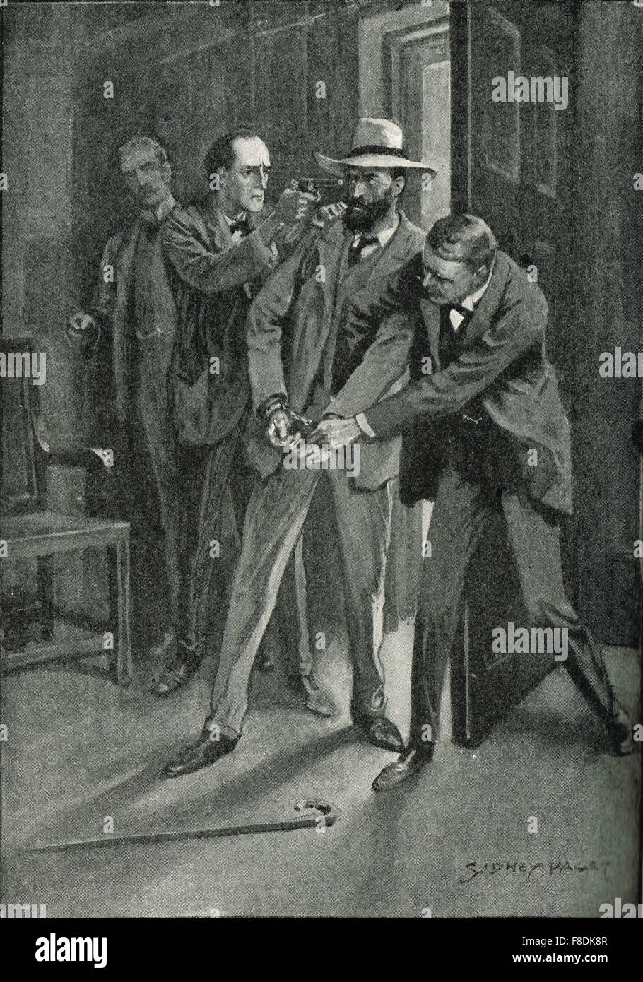 Sherlock Holmes rendendo un arresto 1903 Foto Stock