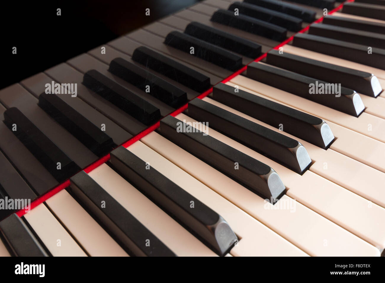 Tastiera di pianoforte closeup - tasti di pianoforte dettaglio Foto Stock