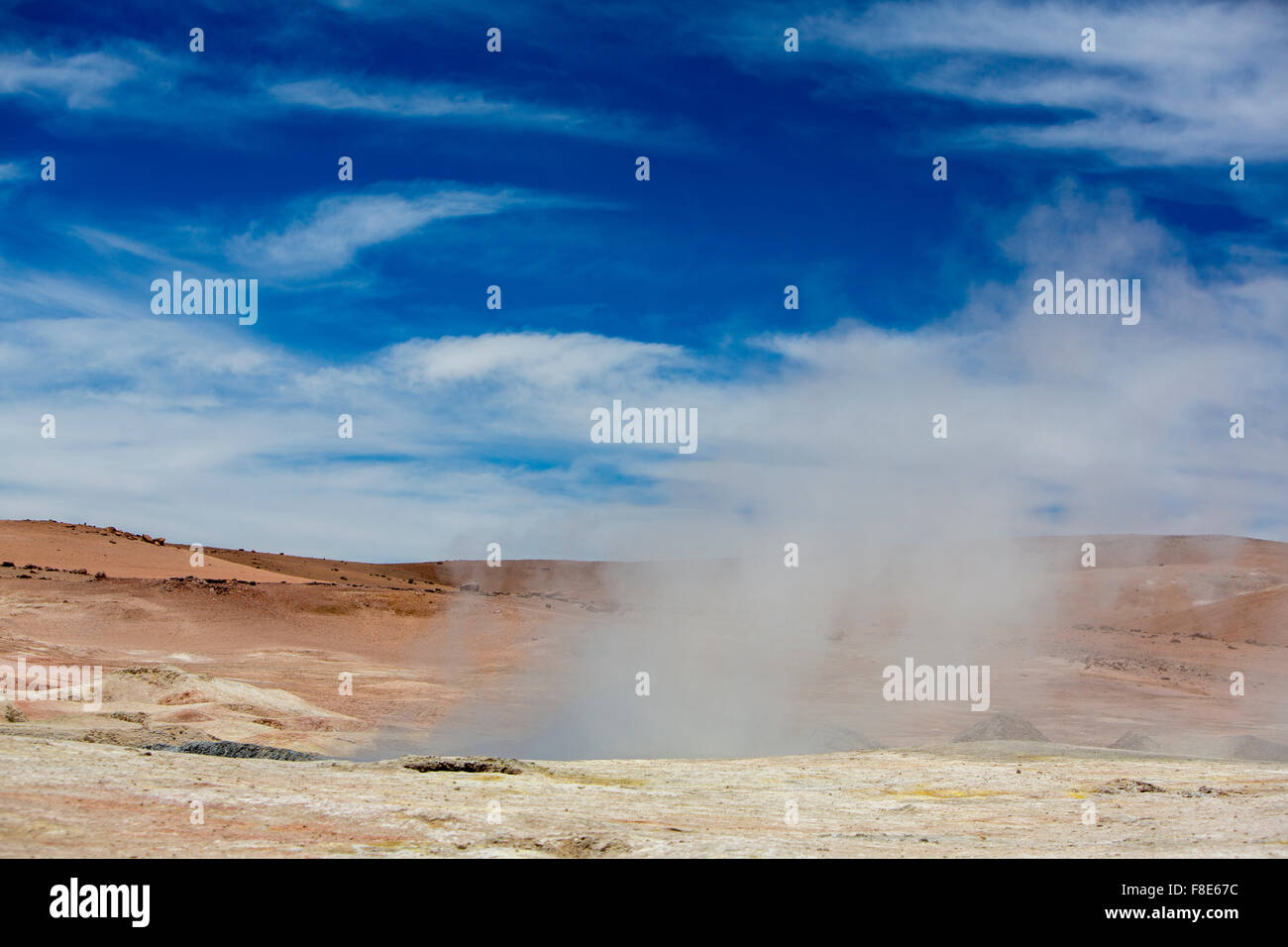Dettaglio delle attività geyser al Solar de Manana, Bolivia Foto Stock