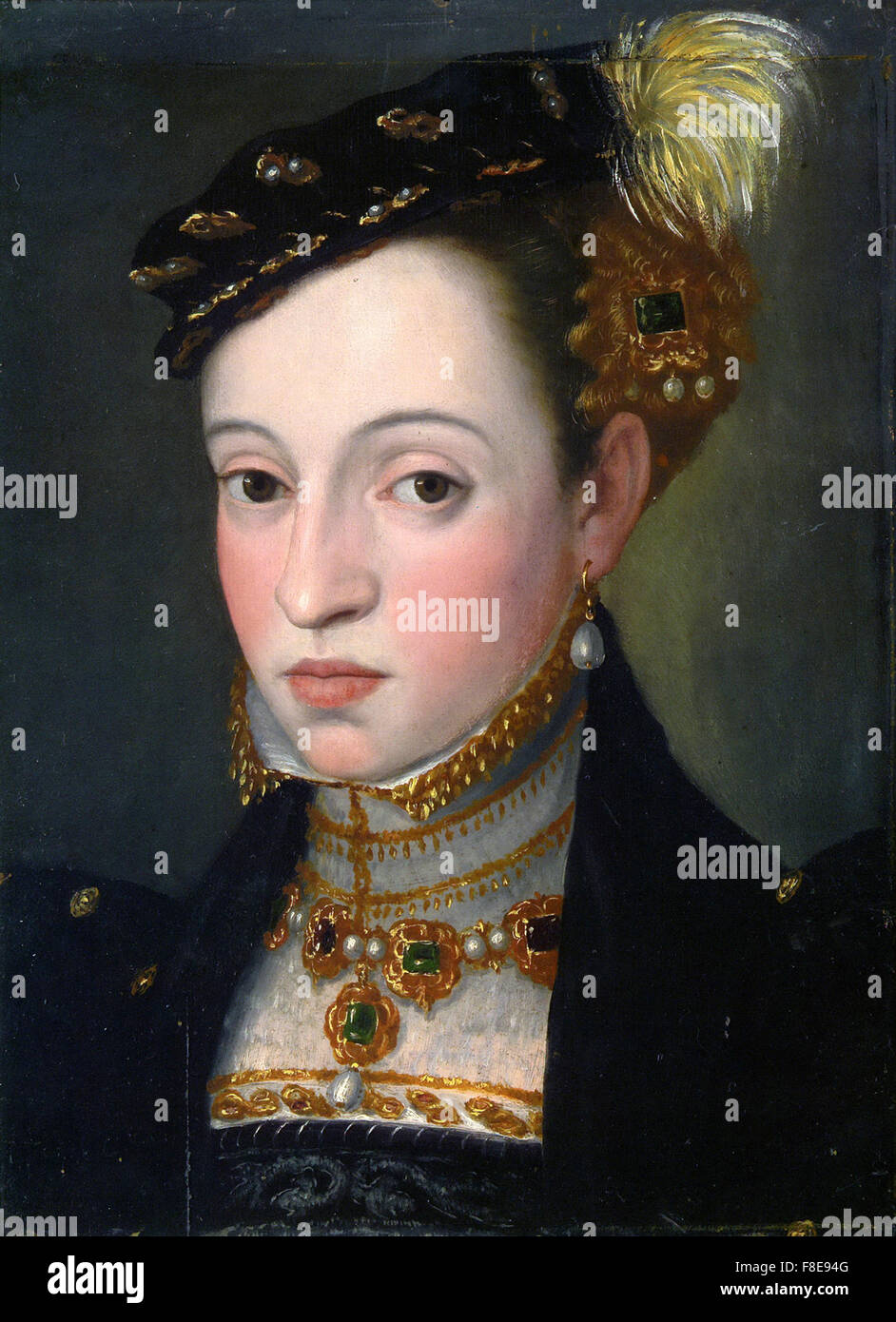 Giuseppe Arcimboldo - Busto di una figlia di Ferdinando I Foto Stock