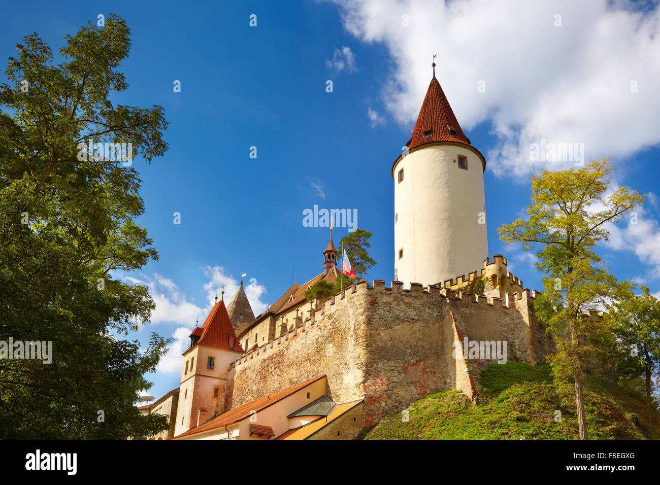 Il castello di Krivoklat, Repubblica Ceca, Europa Foto Stock