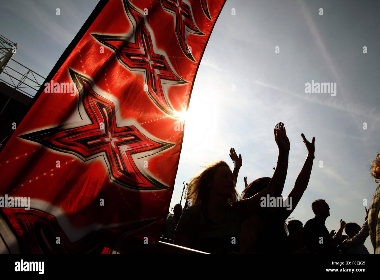X-Factor auditions a Old Trafford Football Ground , Manchester . Foto Stock