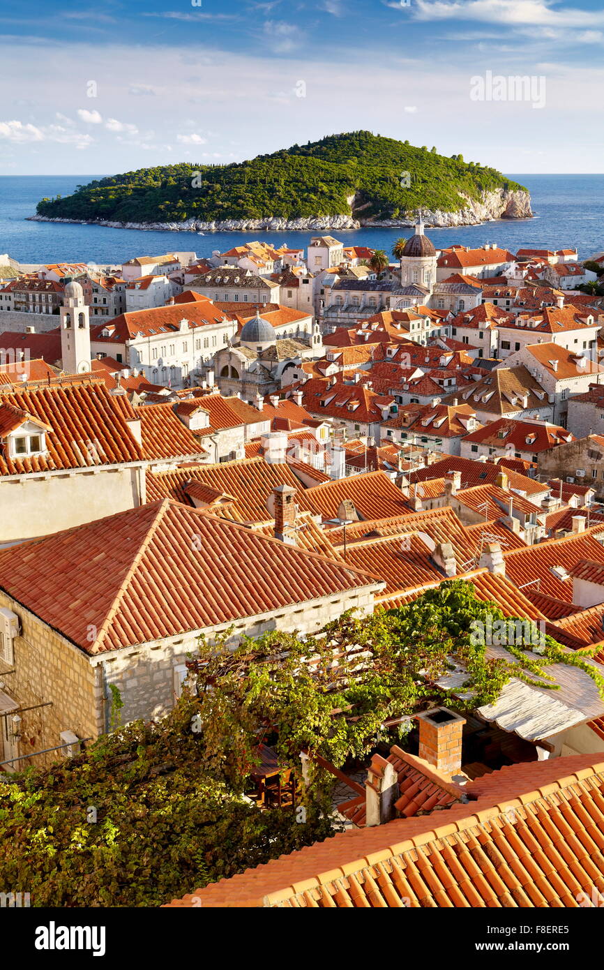 Paese vecchio di Dubrovnik, Croazia Foto Stock