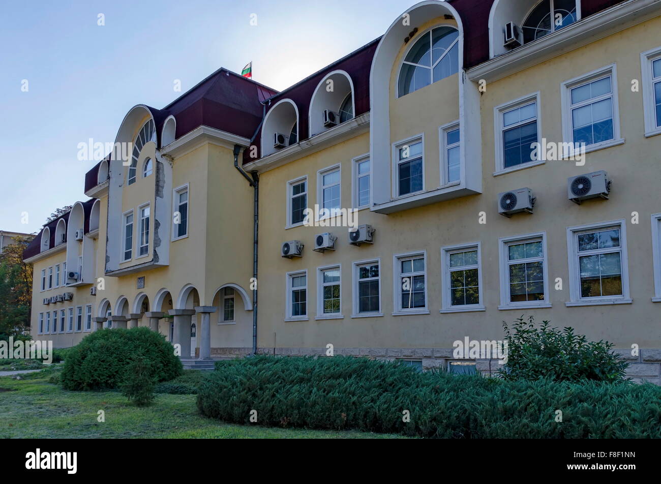 Edificio redditizio in Razgrad town, Bulgaria Foto Stock