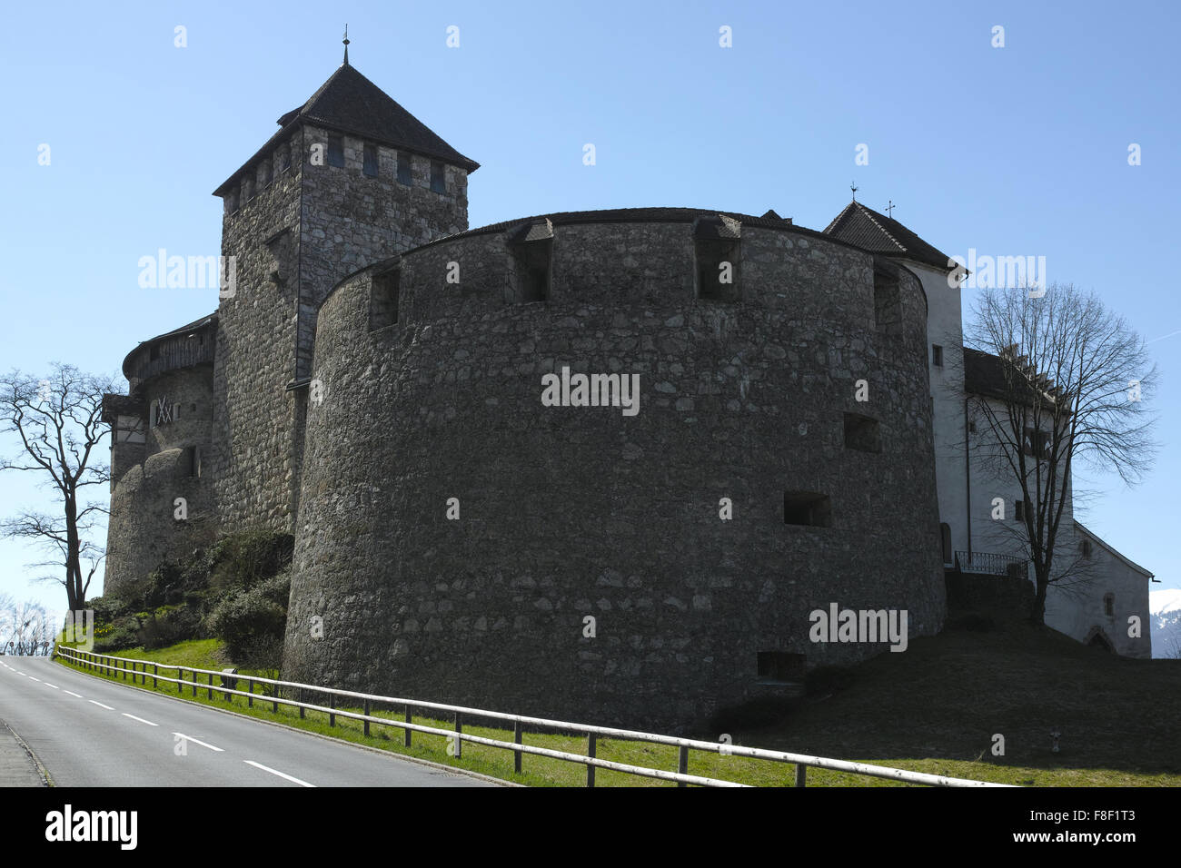 Vaduz castello è la residenza ufficiale del principe di Liechtenstein. Il palazzo è chiamato dopo la città di Vaduz, la capitale. Foto Stock