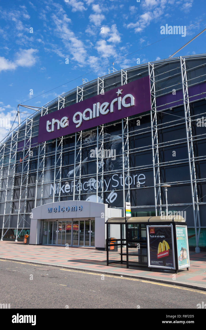 Il galleria shopping center. Hatfield, Regno Unito Foto Stock