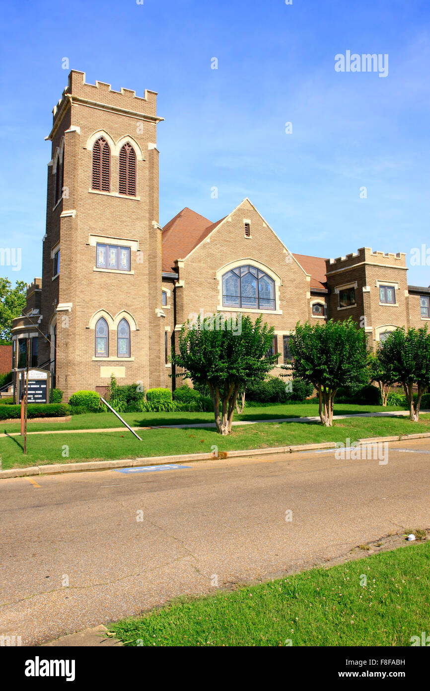 Il Regno Chiesa Metodista su Porter Street in Helena Arkansas Foto Stock