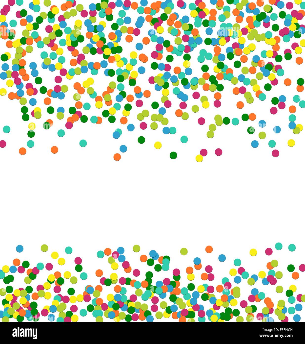 Sfondo di natale il telaio dal coloratissimo coriandoli Illustrazione Vettoriale
