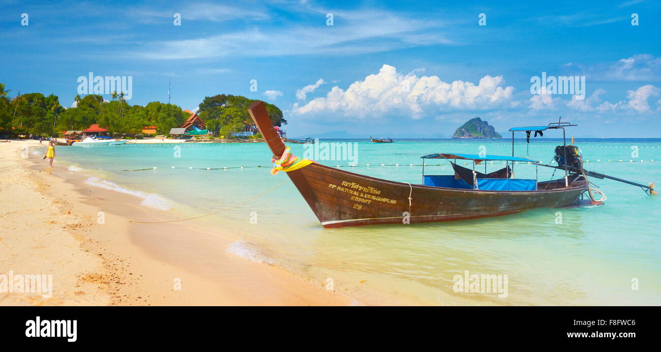 Tropical Beach, Phi Phi Island, Thailandia Foto Stock