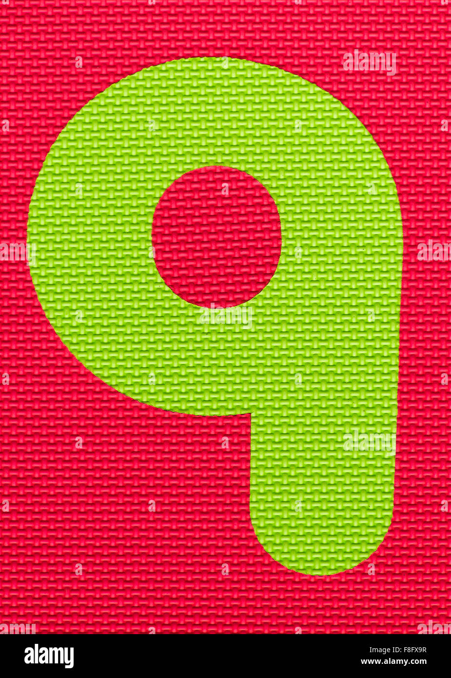 Textured numero nove sfondo Foto Stock