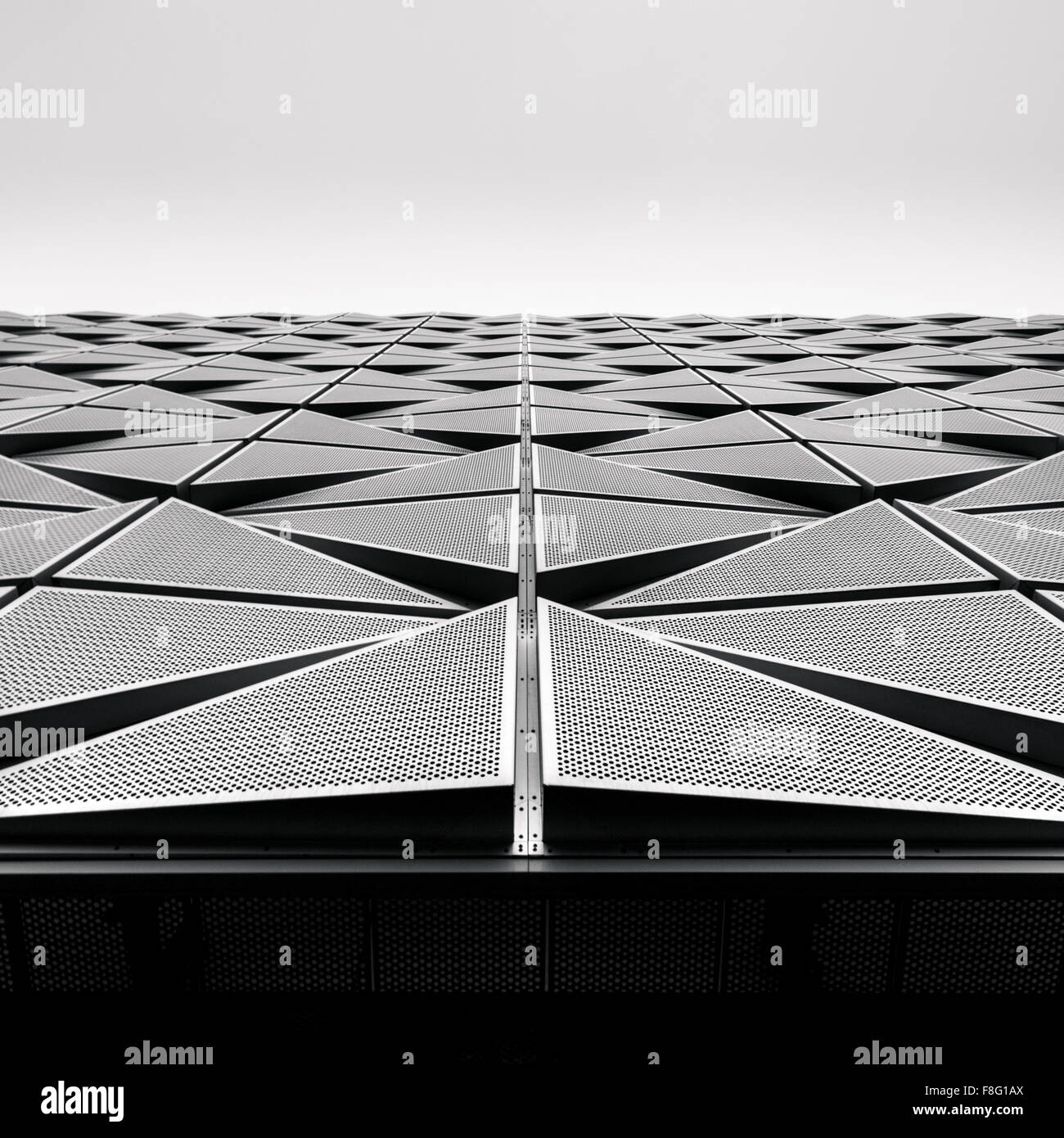 La Svezia Stockholm Solna architettura monocromatici in bianco nero Foto Stock