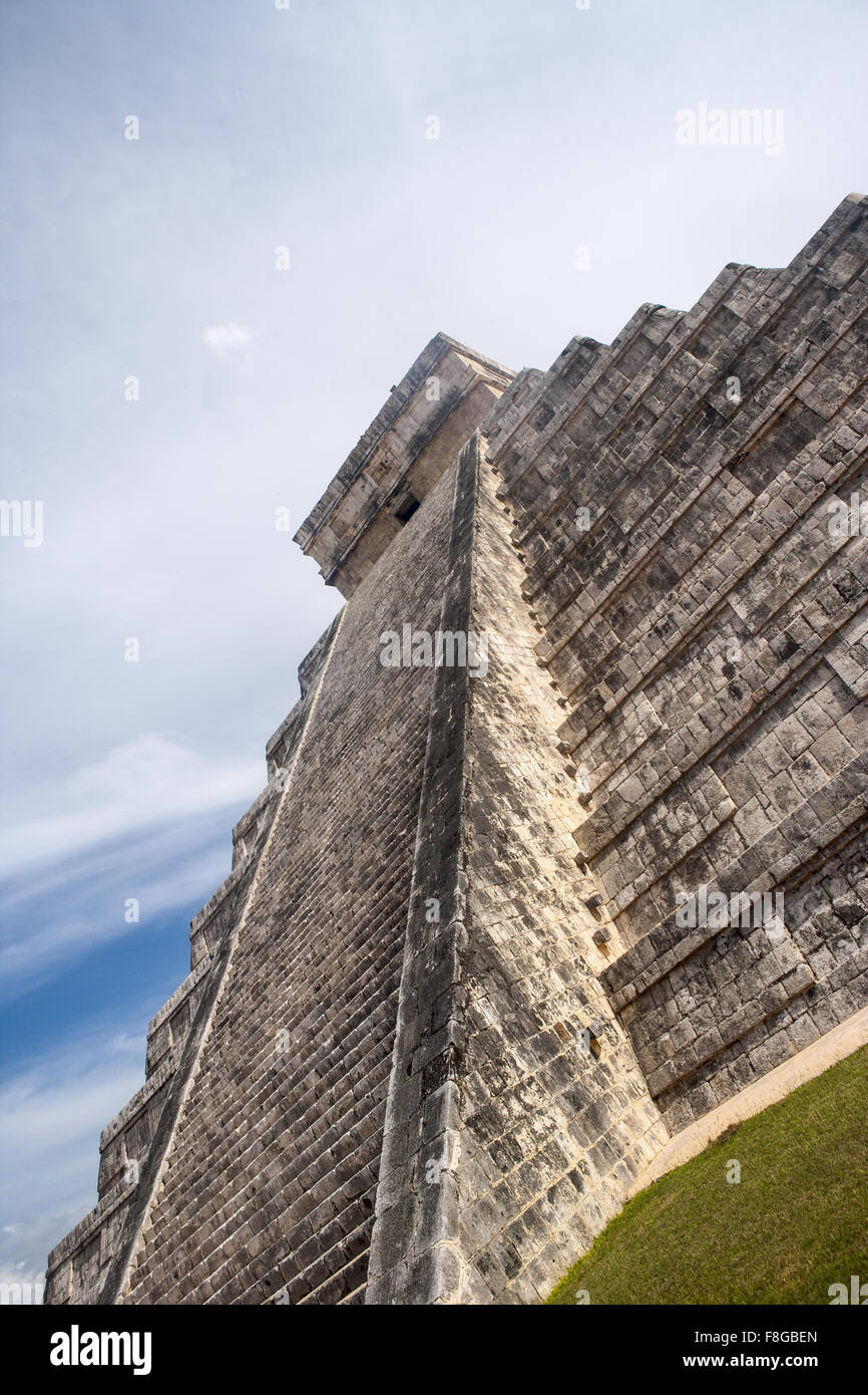 El Castillo tempio, Chichen Itza, Messico Foto Stock