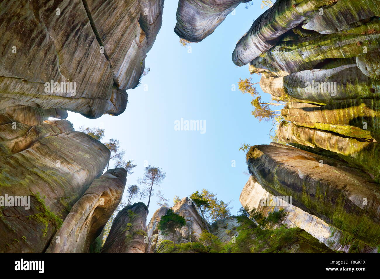 Adrspach Rock, Teplicke rocce, Repubblica Ceca Foto Stock