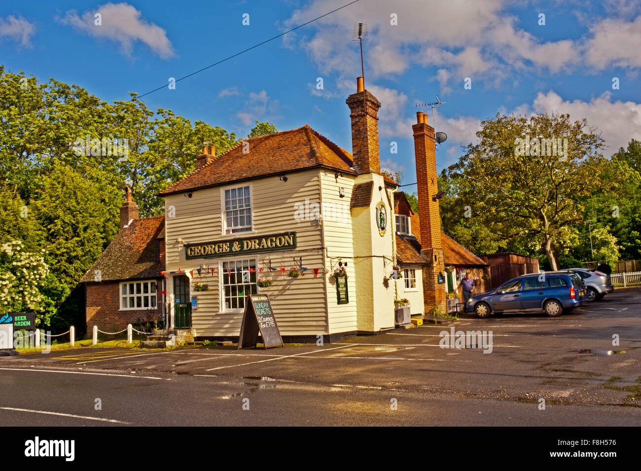 Il Giorgio e il Drago al Tudeley, Kent Foto Stock