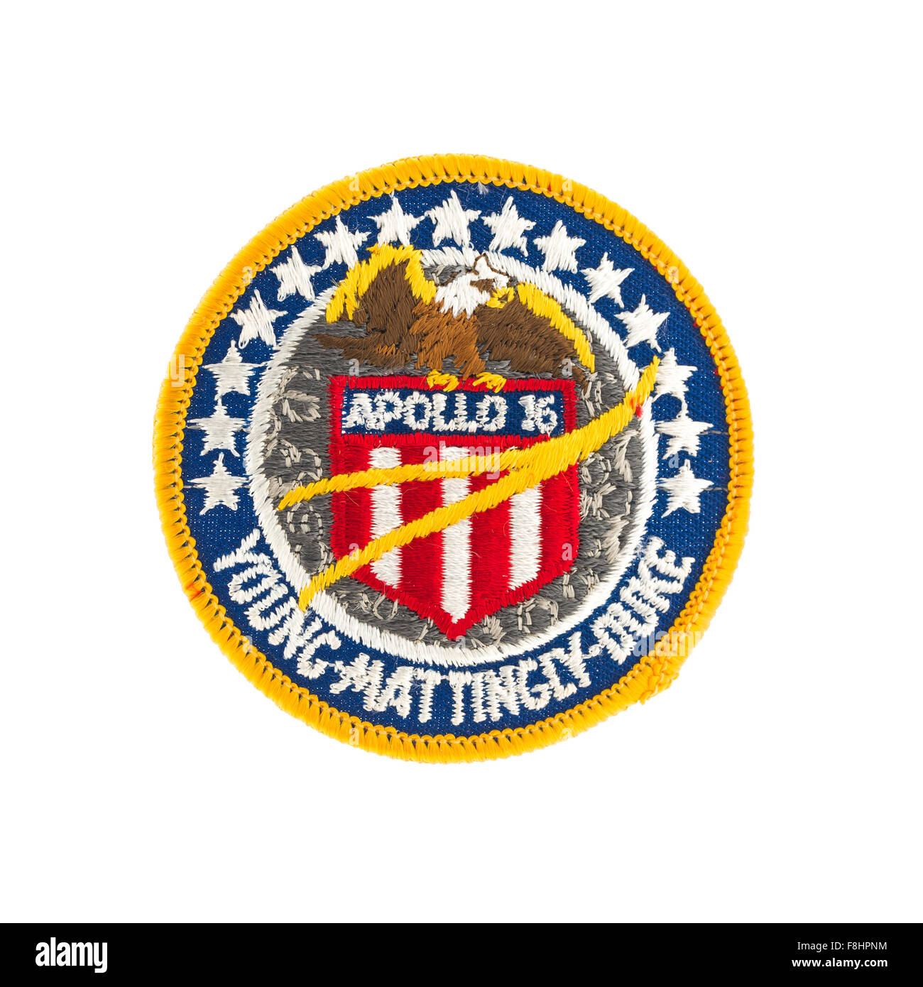 La missione Apollo 16 badge da sbarco sulla Luna Foto Stock