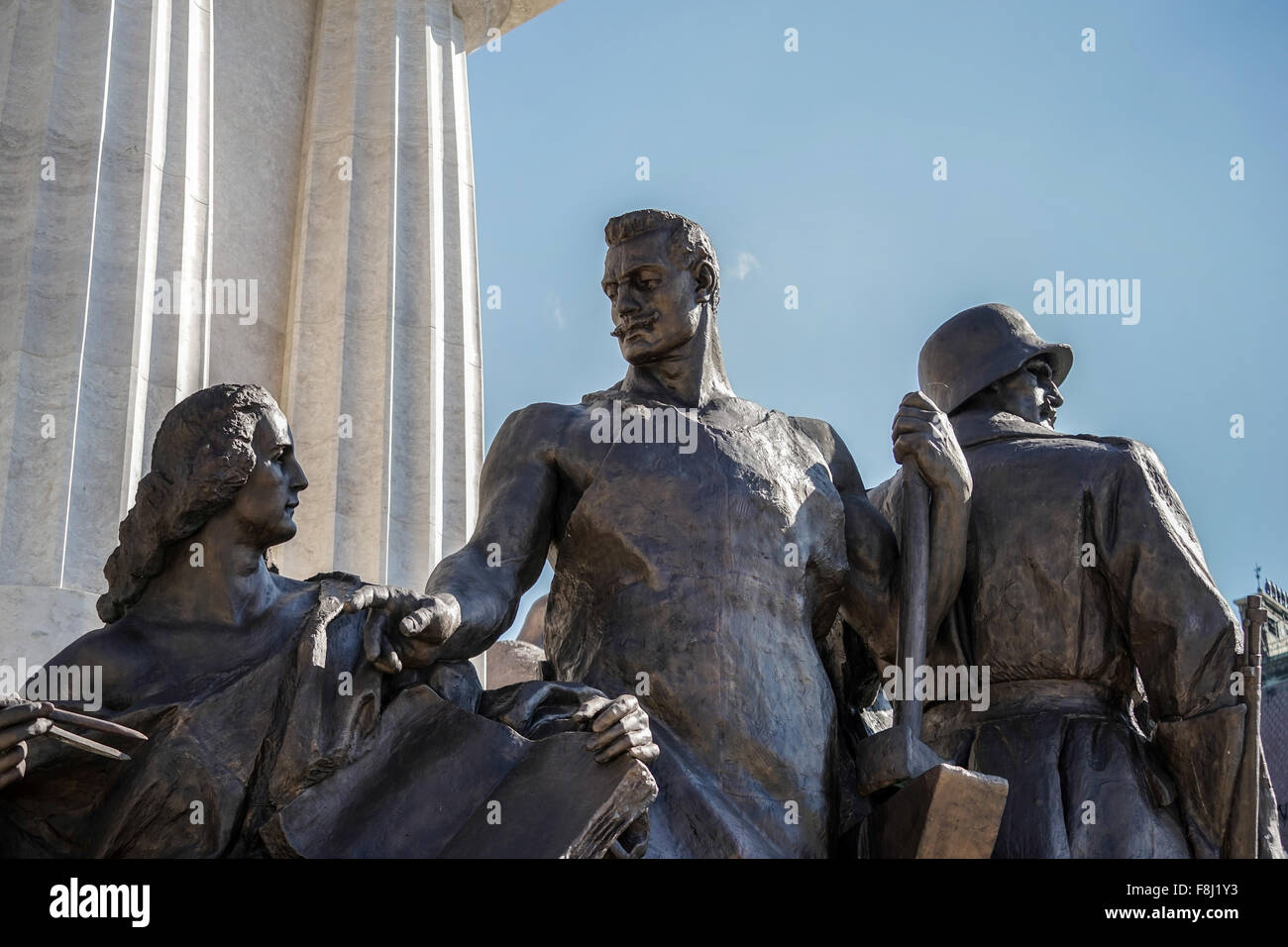 Il Tisza statua in Budapest Foto Stock