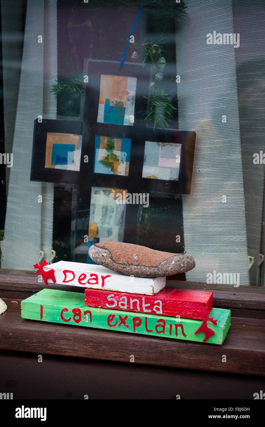 Santa mi può spiegare, stato naughty Foto Stock