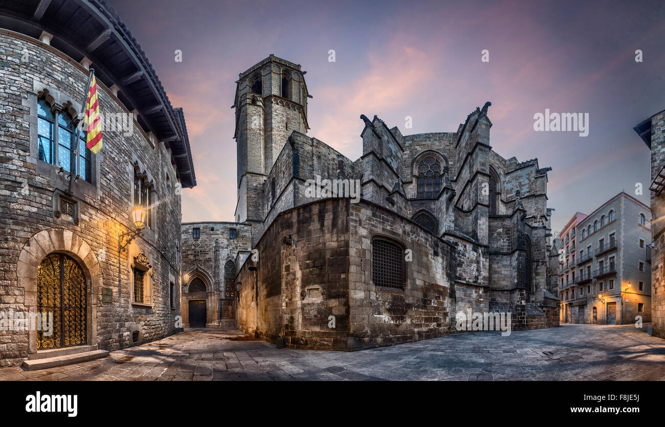 La cattedrale di Barcellona, Spagna Foto Stock