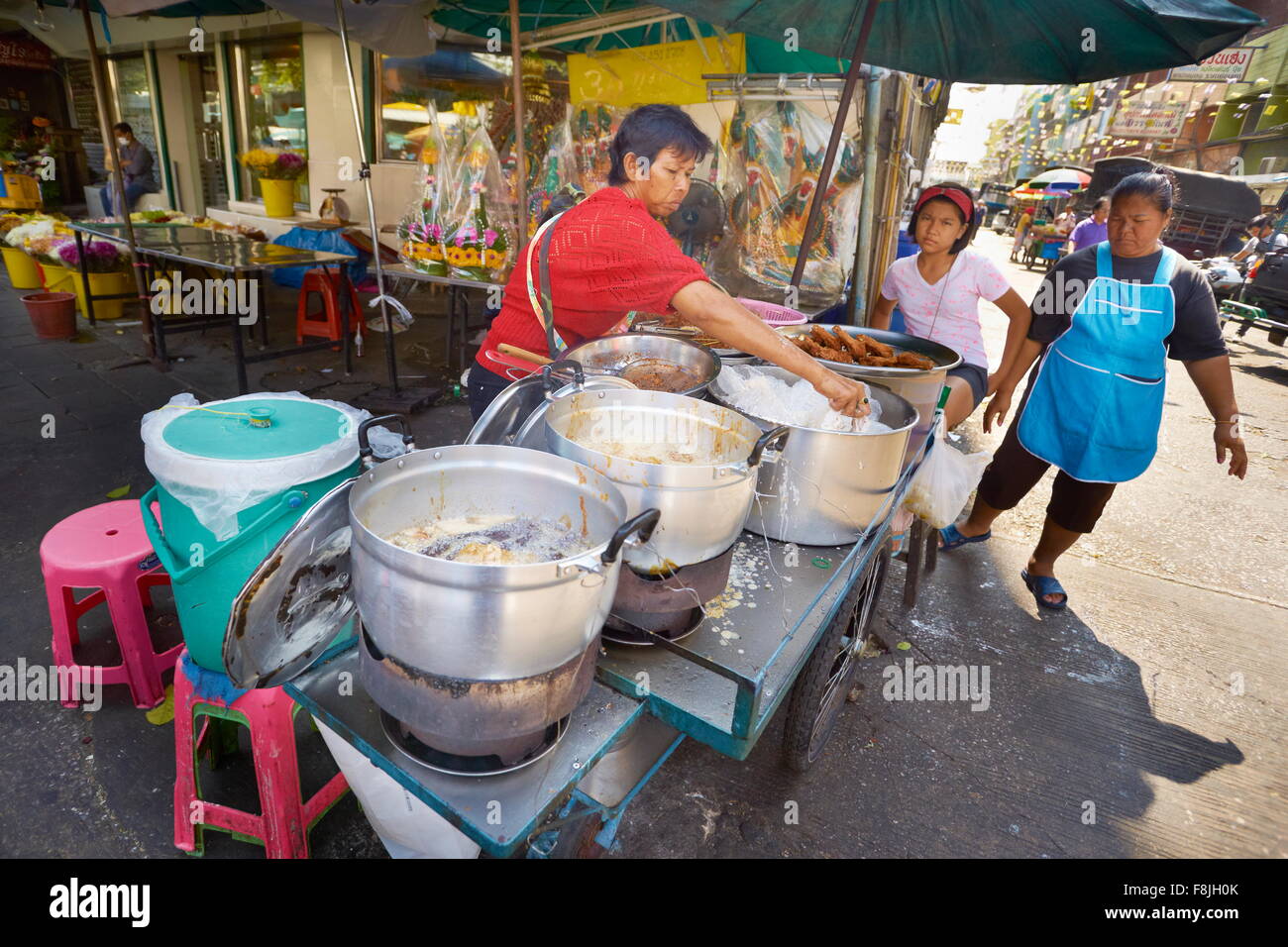 Thailandia - Bangkok street vendor Foto Stock