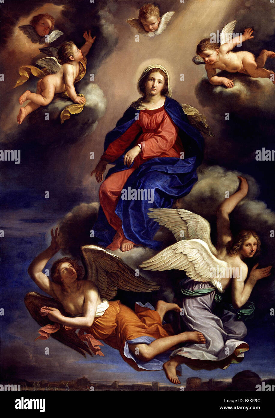 Giovanni Francesco Barbieri - Guercino - Assunzione della Vergine Foto Stock