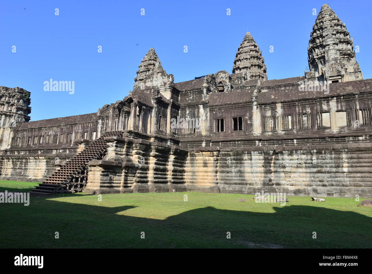 Complesso centrale, Angkor Wat, Siem Reap, Cambogia Foto Stock