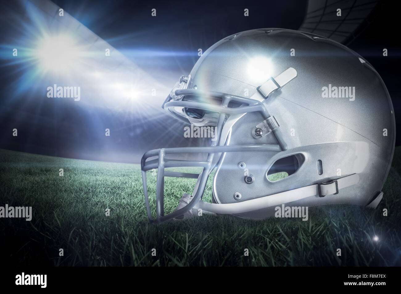 Immagine composita del football americano casco Foto Stock