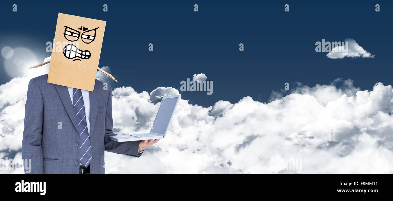 Immagine composita di imprenditore anonimo Foto Stock