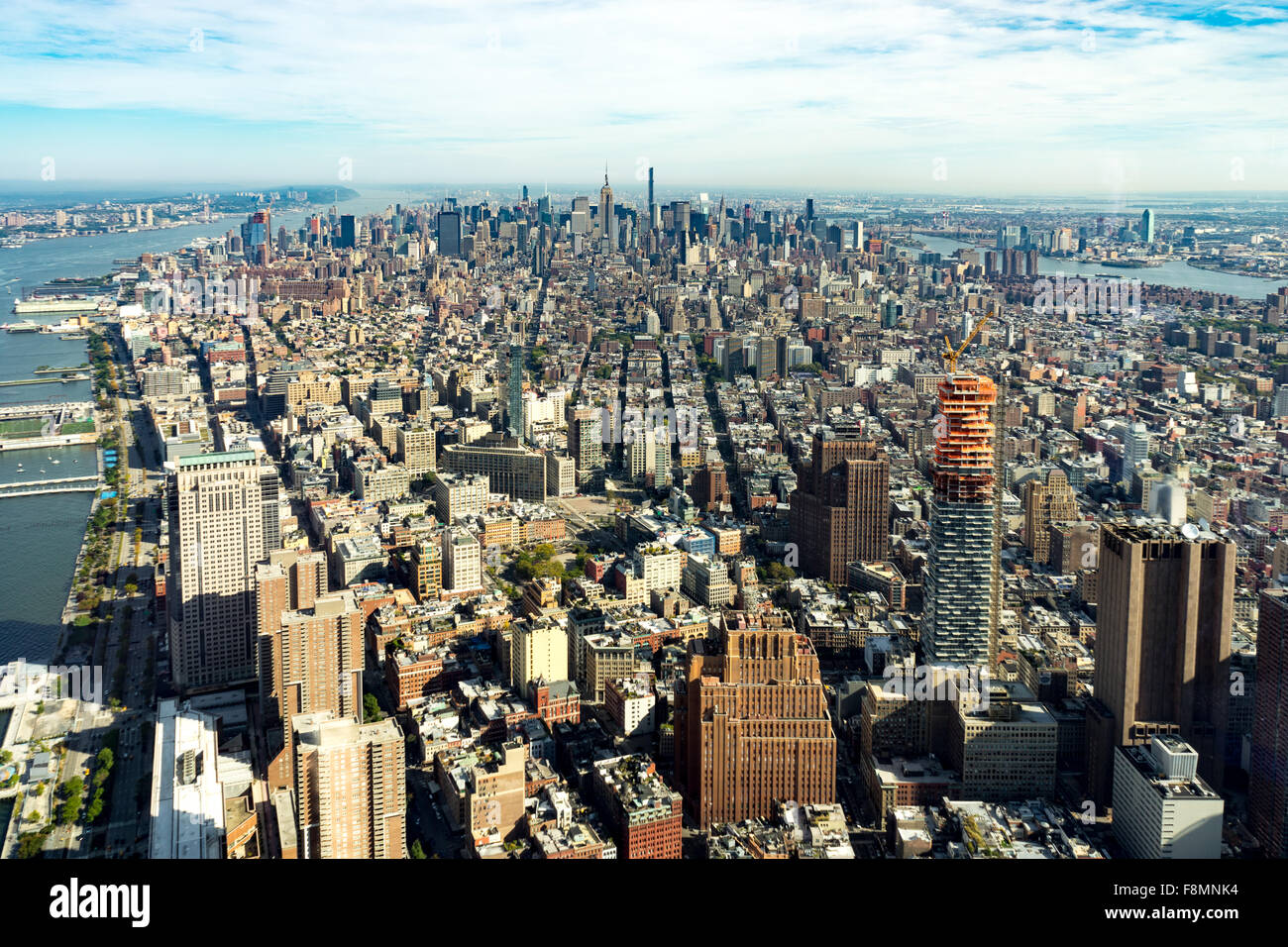 New York Manhattan One World Trade Center Observatory 11 Ottobre 2015 Foto Stock