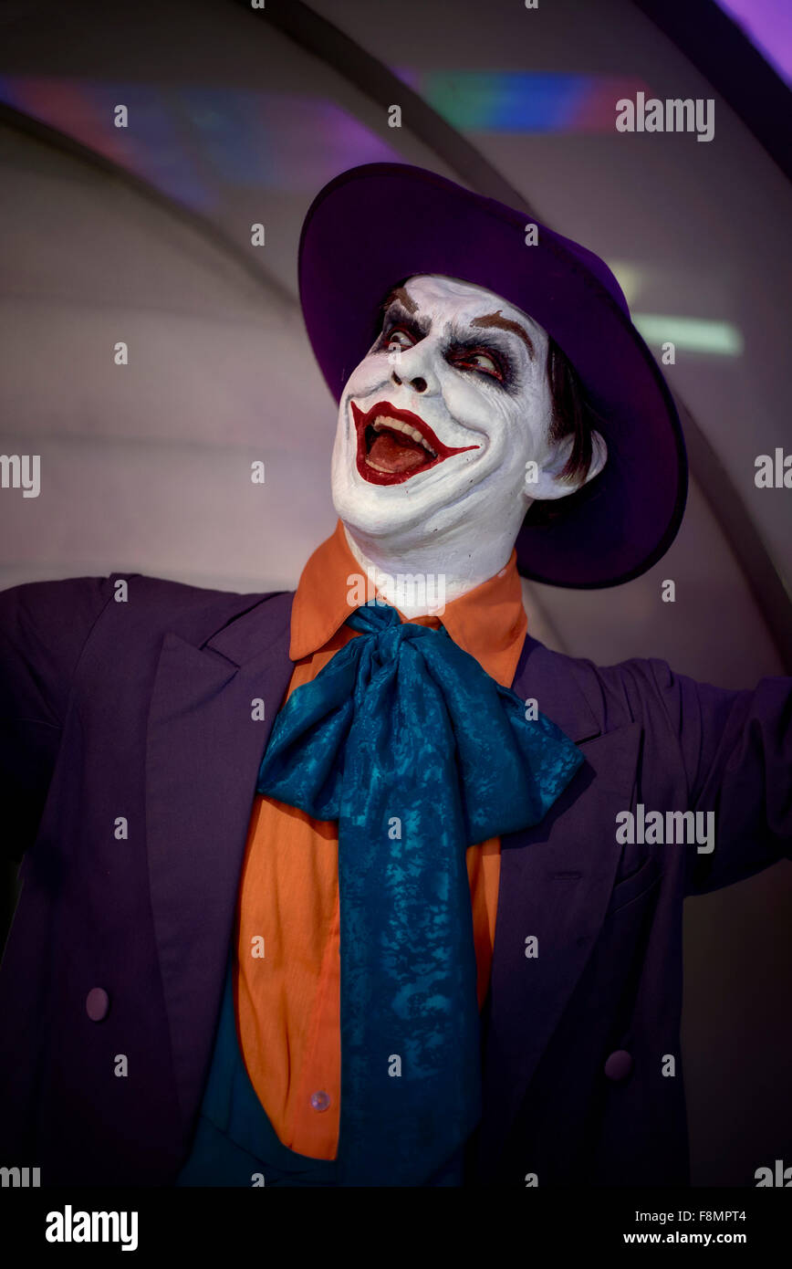 Il Joker, Batman. Jack Nicholson. Waxworks figura. Louis Tussauds Pattaya Thailandia. Foto Stock