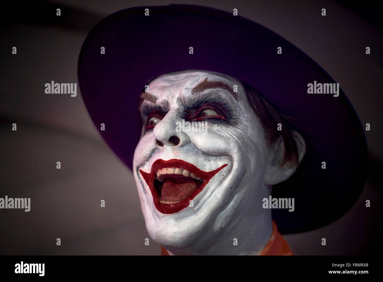 Il Joker, Batman. Jack Nicholson. Waxworks figura. Louis Tussauds Pattaya Thailandia. Foto Stock
