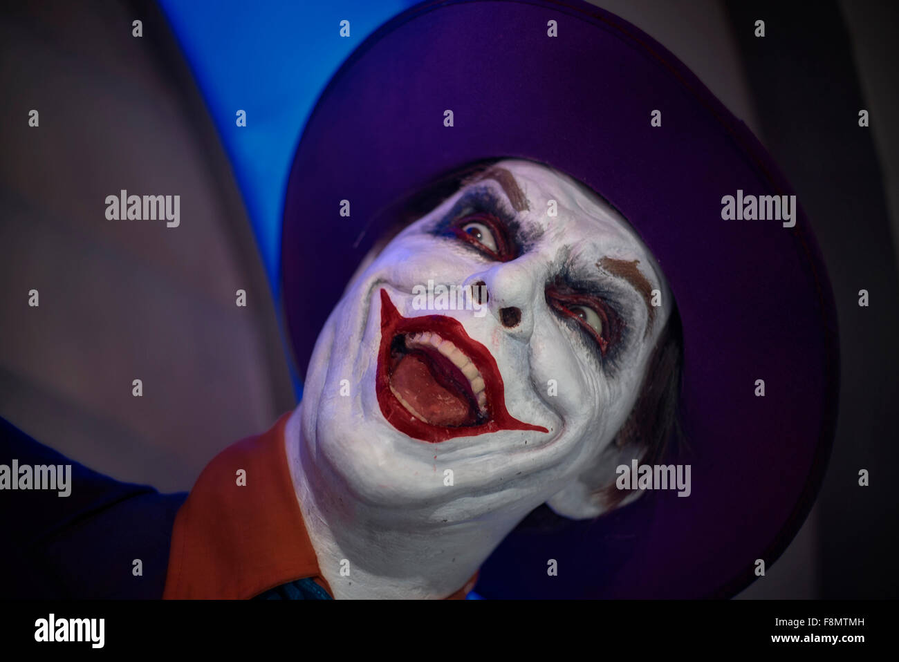 Il Joker, Batman. Jack Nicholson. Waxworks figura. Louis Tussauds Pattaya Thailandia. Foto Stock