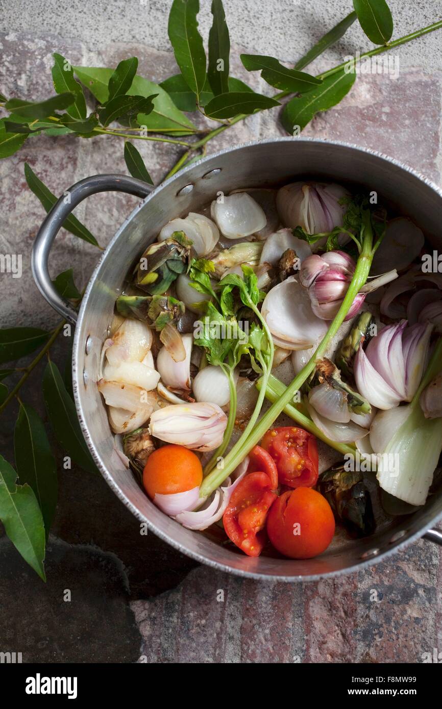 Pot-verdure arrosto Foto Stock
