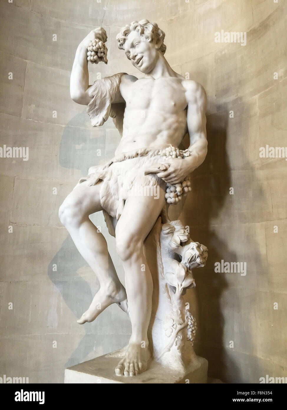 Dio del vino statua greca Foto Stock