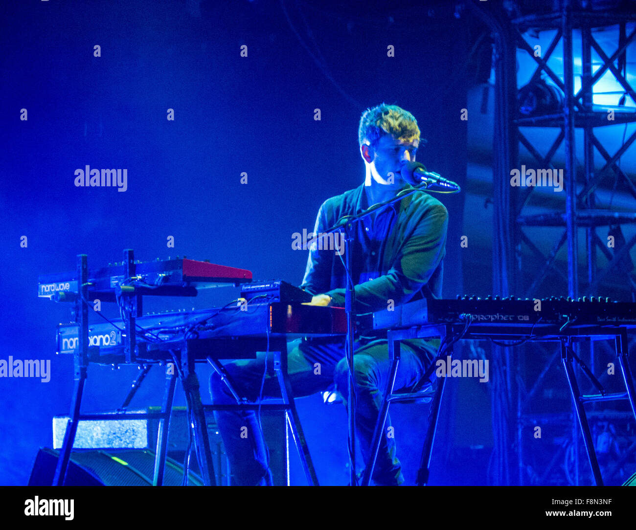 James BLAKE suonare dal vivo Foto Stock