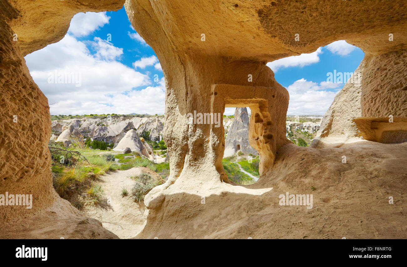 Cappadocia - Goreme National Park, la Turchia, l'UNESCO Foto Stock