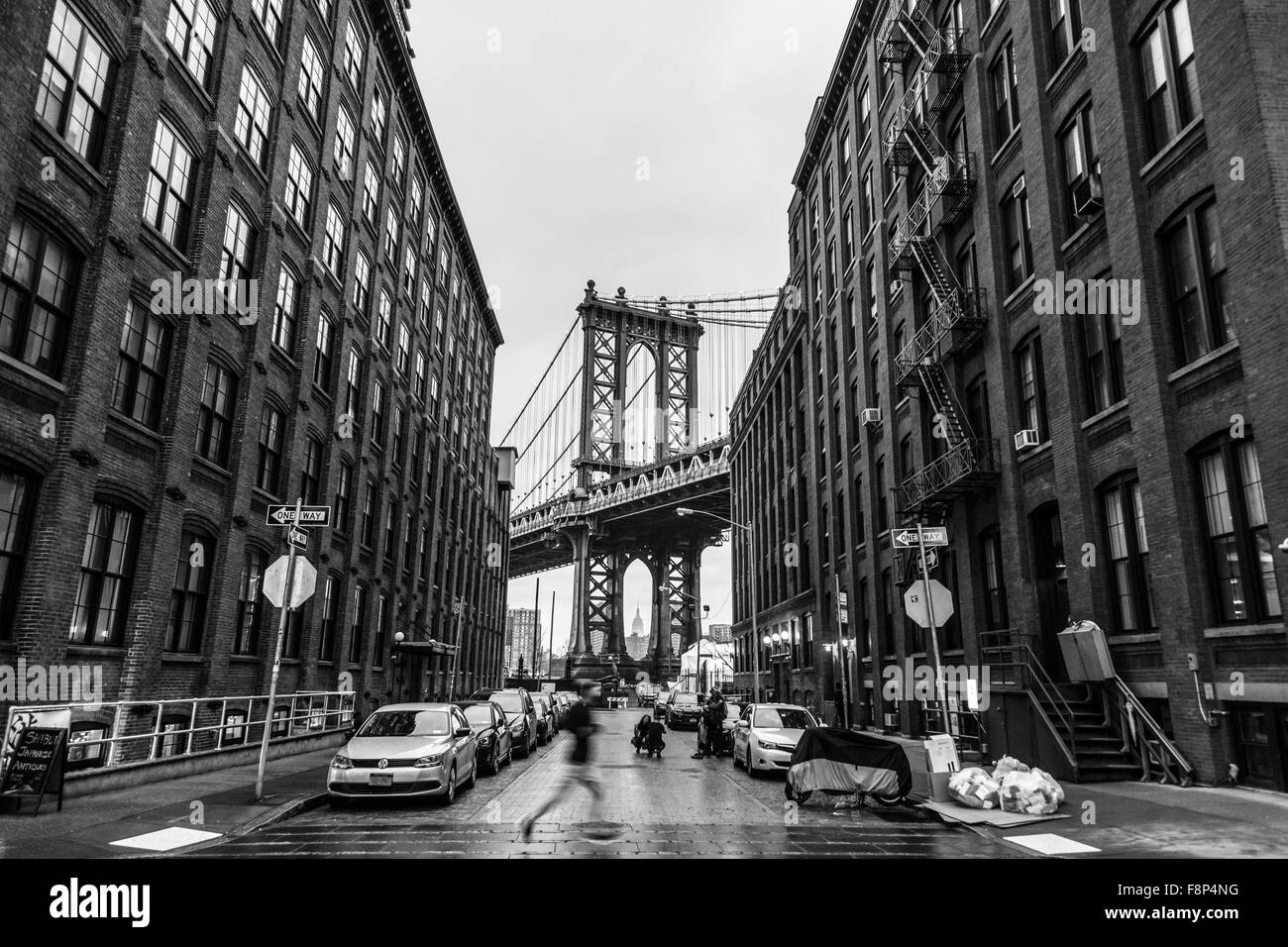 Manhattan Bridge, New York City, Stati Uniti d'America. Foto Stock